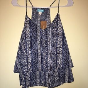 Floral women's tank top